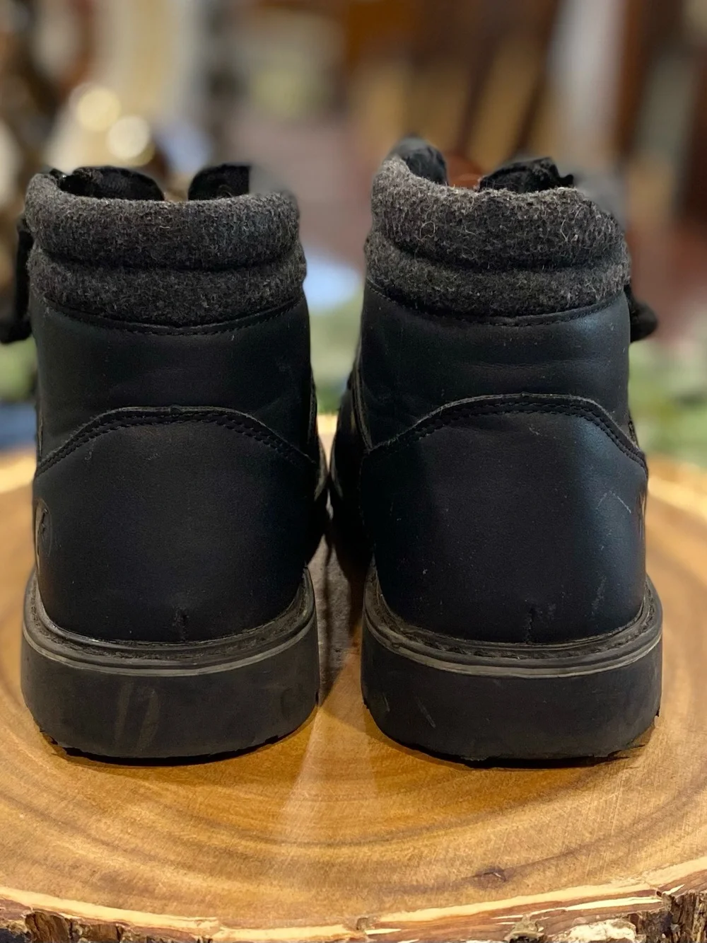 BILLY Boy’s Lug II Black Boots Size 1